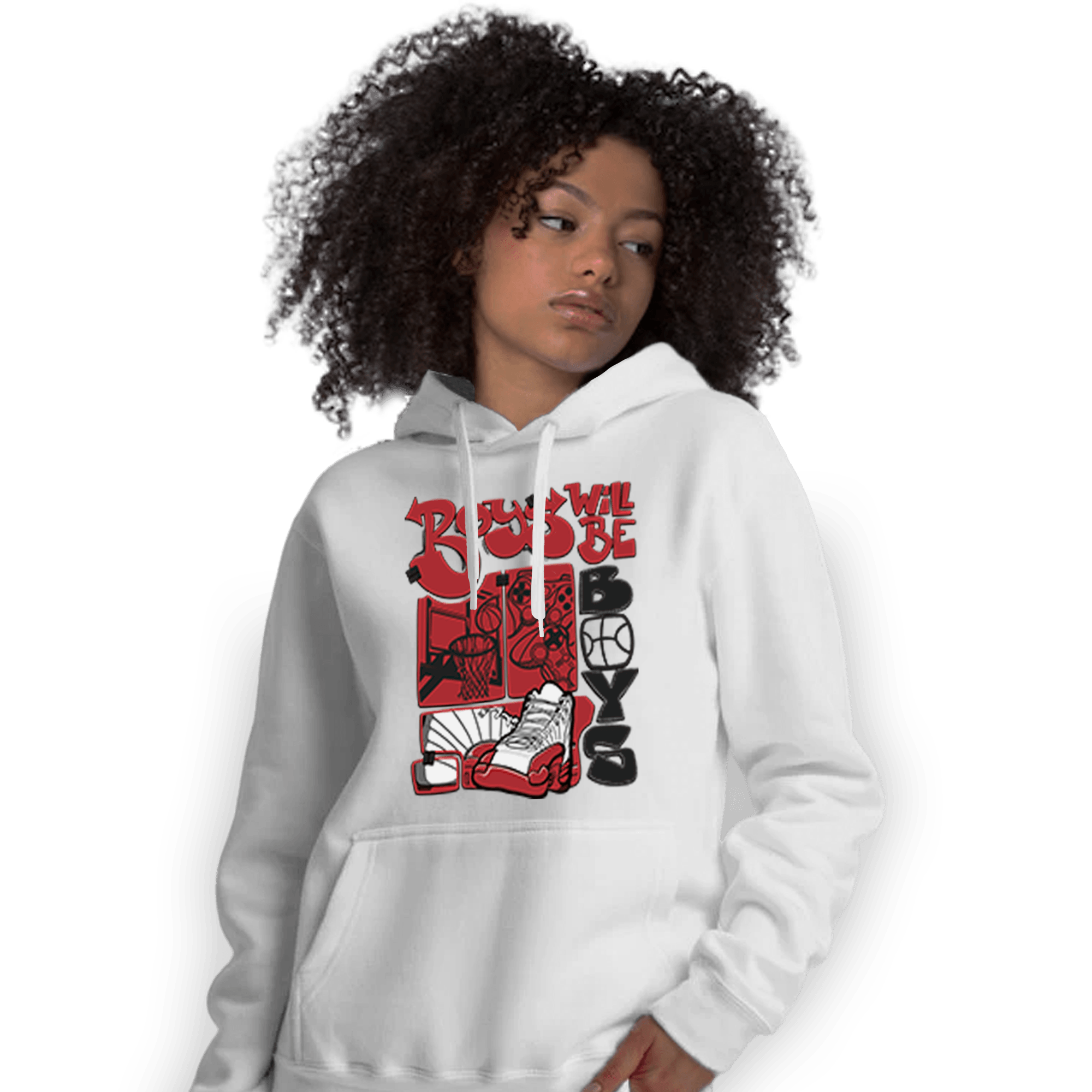 Cherry 12s Hoodie Match Boys Will Be Boys - NastyJamz