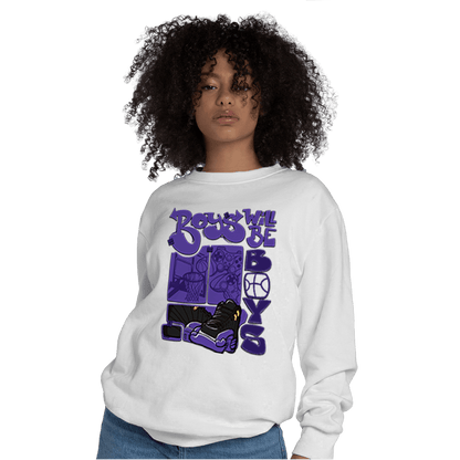 Field Purple 12s Sweatshirt Match Boys Will Be Boys - NastyJamz