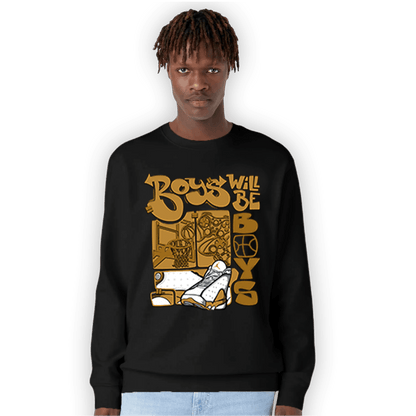 Wheat 13s Sweatshirt Match Boys Will Be Boys - NastyJamz