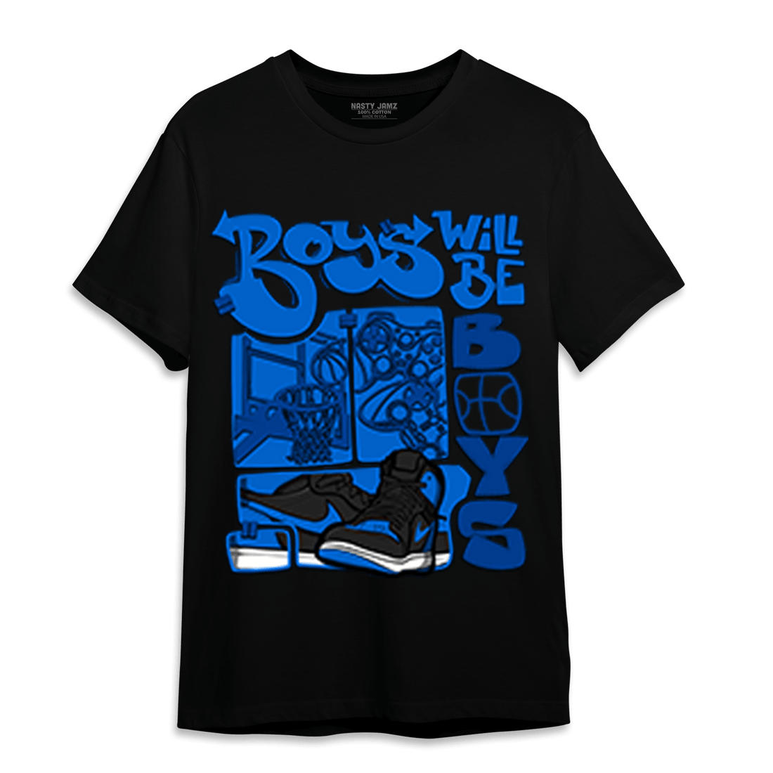 Royal Reimagined 1s T Shirt Match Boys Will Be Boys - NastyJamz