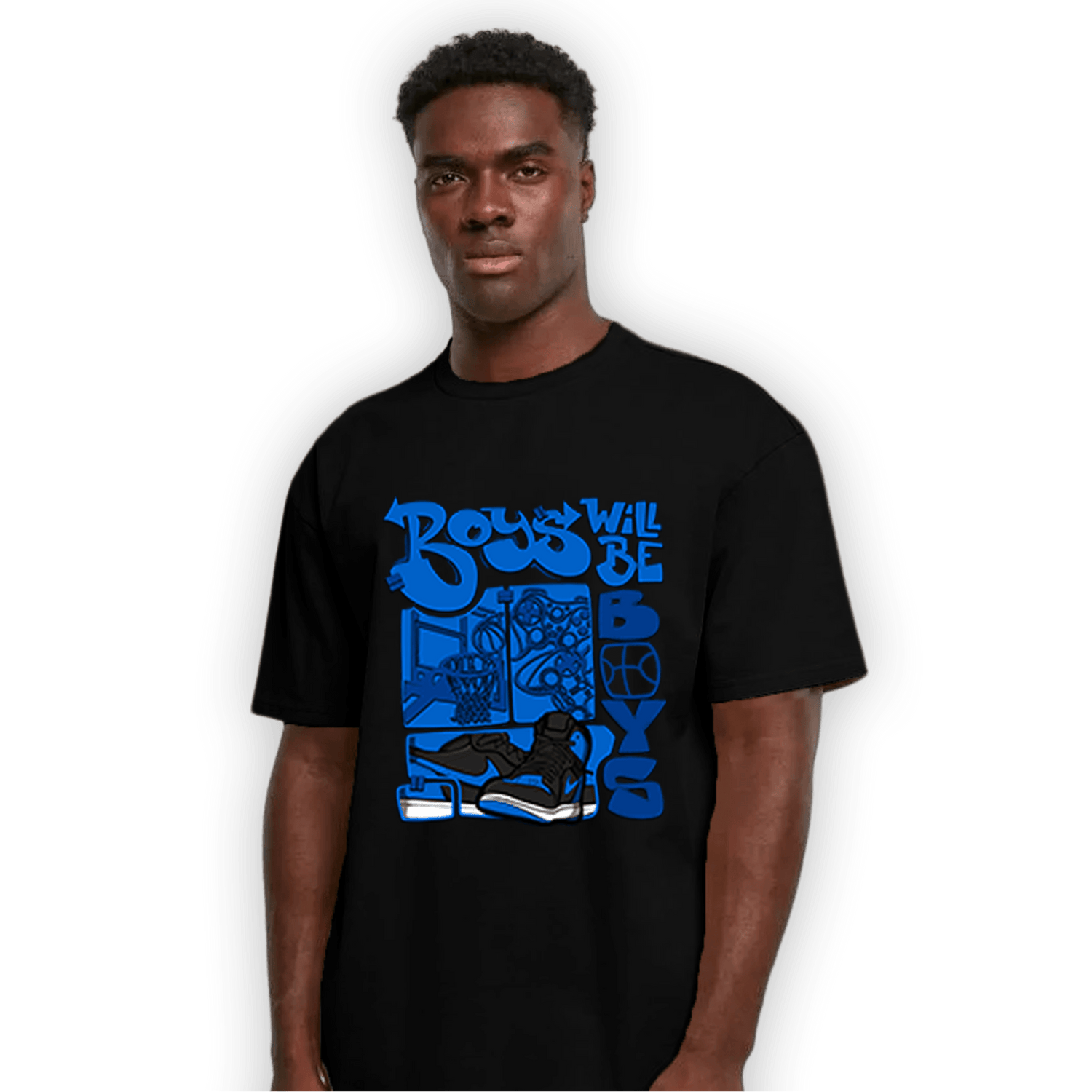 Royal Reimagined 1s T Shirt Match Boys Will Be Boys - NastyJamz