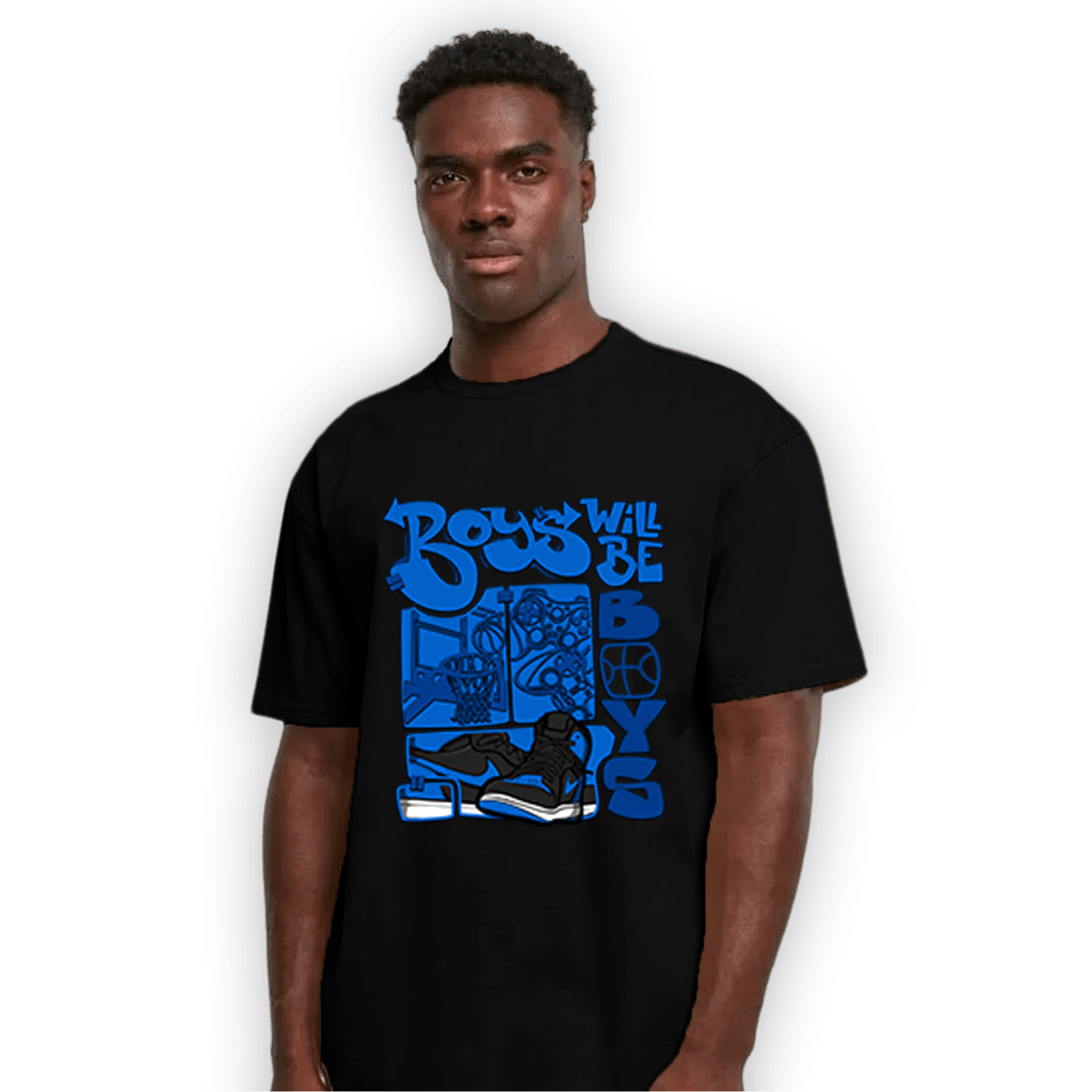 Royal Reimagined 1s T Shirt Match Boys Will Be Boys - NastyJamz