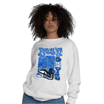 University Blue Toe 1s Sweatshirt Match Boys Will Be Boys - NastyJamz