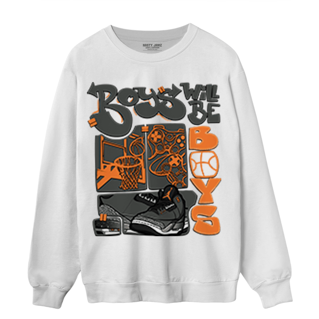 Fear Pack 3s Sweatshirt Match Boys Will Be Boys - NastyJamz