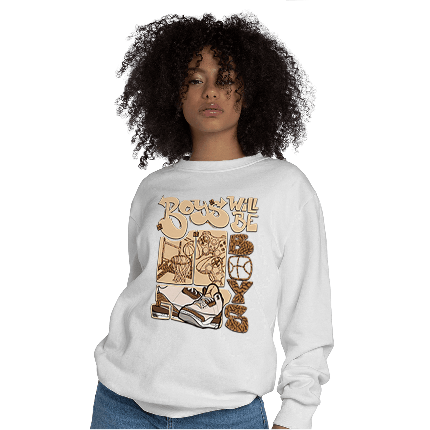 Palomino 3s Sweatshirt Match Boys Will Be Boys - NastyJamz