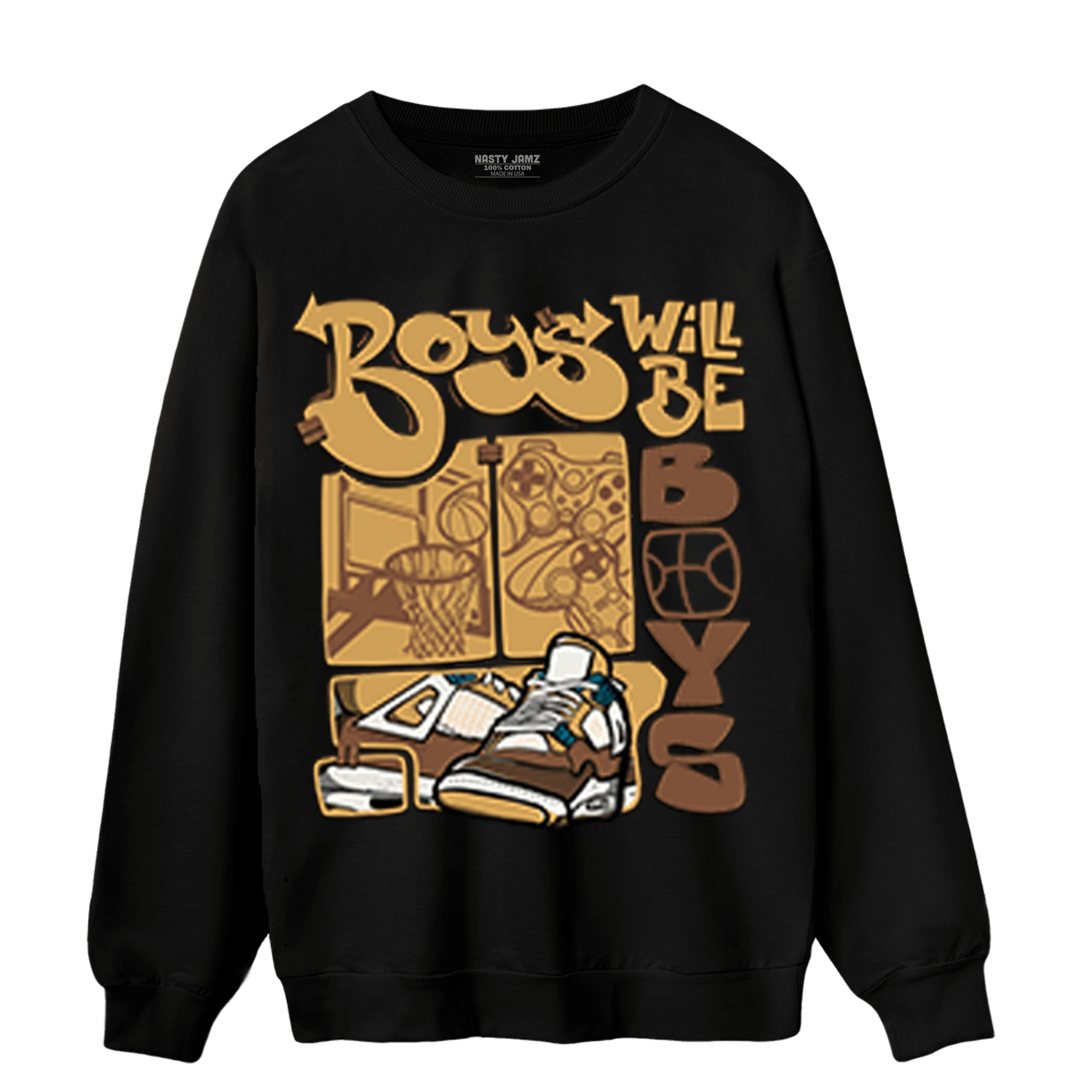 Cacao Wow 4s Sweatshirt Match Boys Will Be Boys - NastyJamz