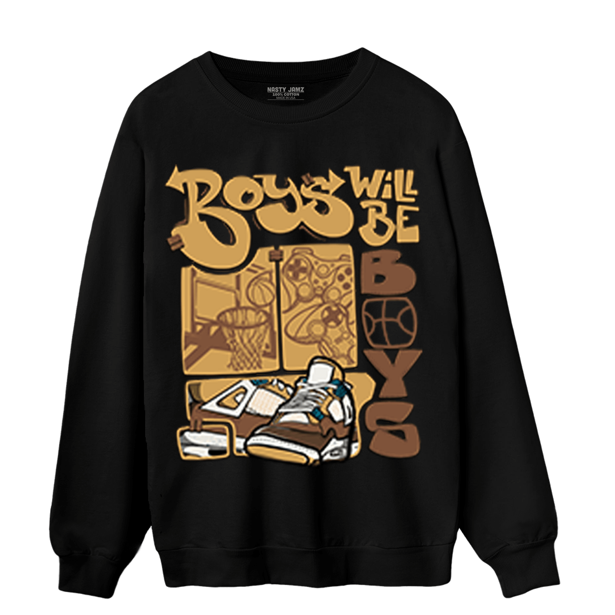 Cacao Wow 4s Sweatshirt Match Boys Will Be Boys - NastyJamz