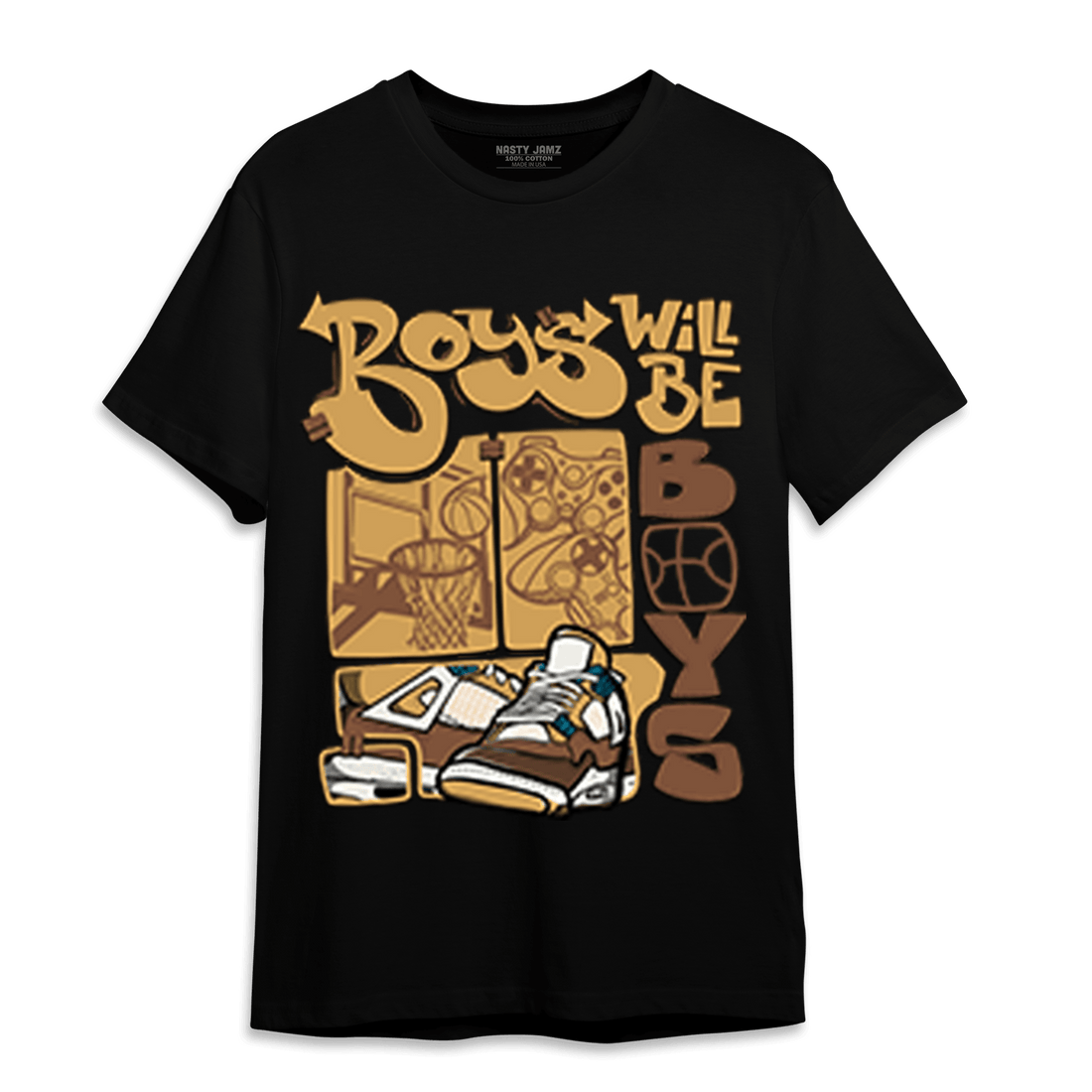 Cacao Wow 4s T Shirt Match Boys Will Be Boys - NastyJamz