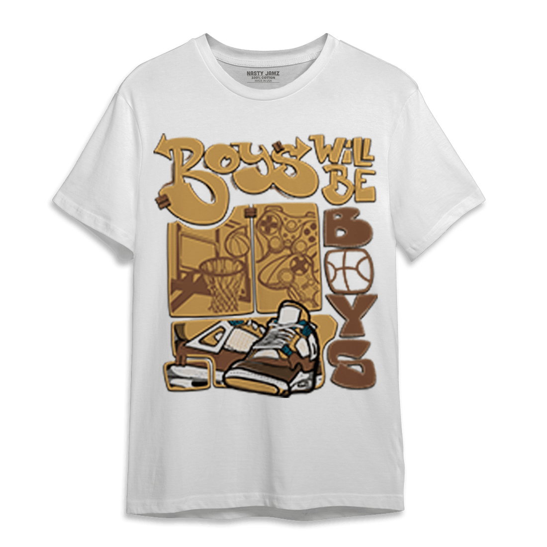 Cacao Wow 4s T Shirt Match Boys Will Be Boys - NastyJamz