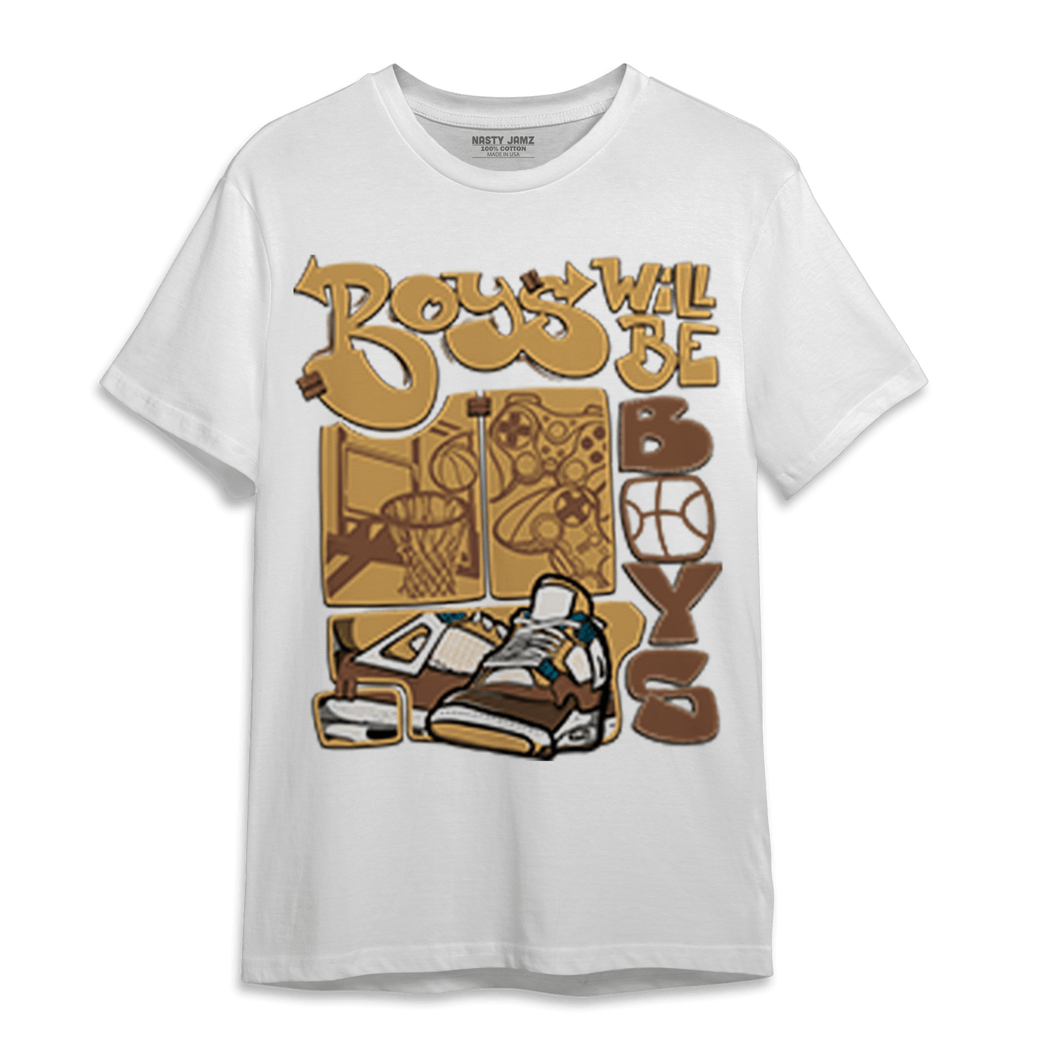 Cacao Wow 4s T Shirt Match Boys Will Be Boys - NastyJamz