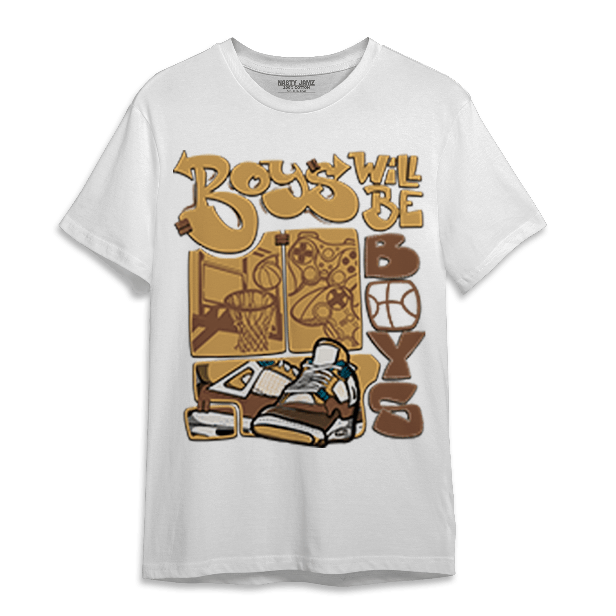 Cacao Wow 4s T Shirt Match Boys Will Be Boys - NastyJamz