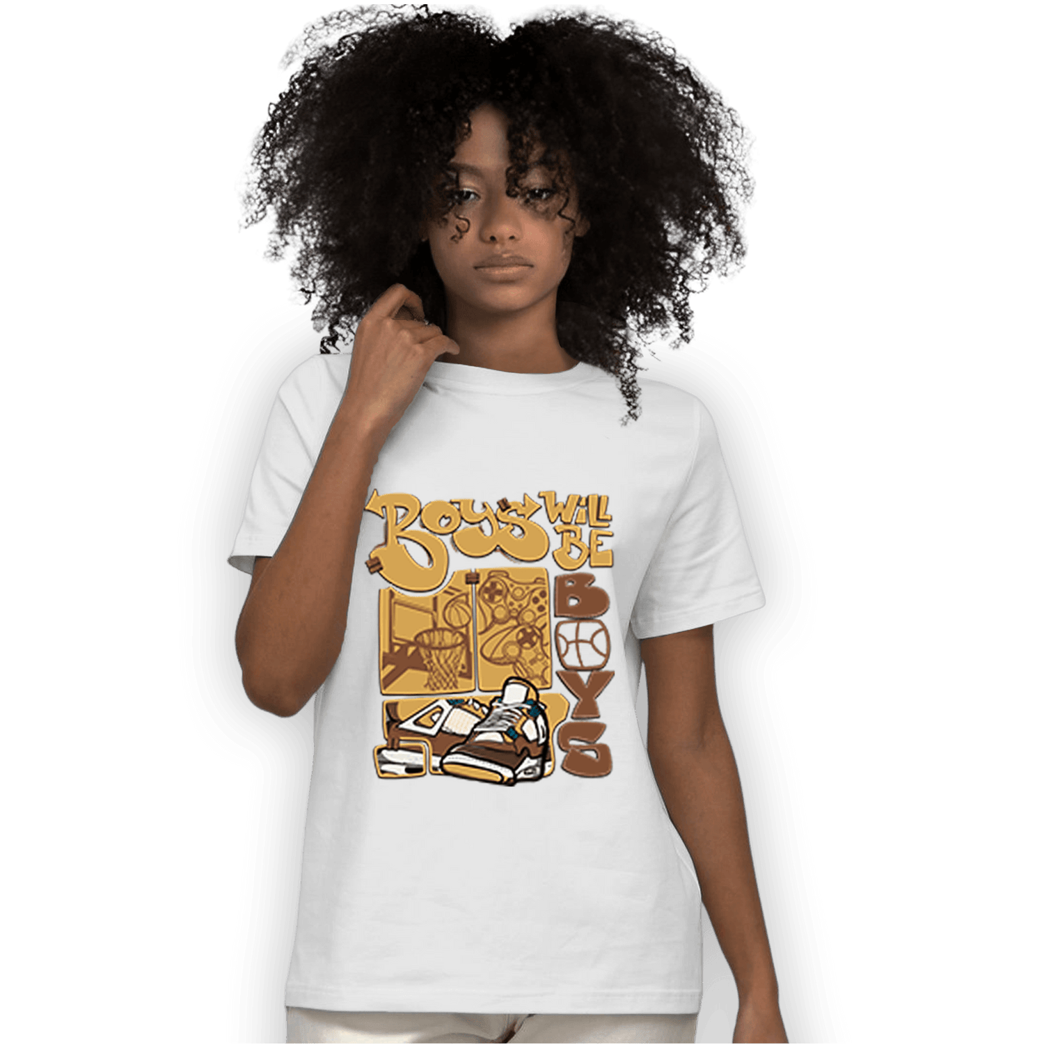 Cacao Wow 4s T Shirt Match Boys Will Be Boys - NastyJamz