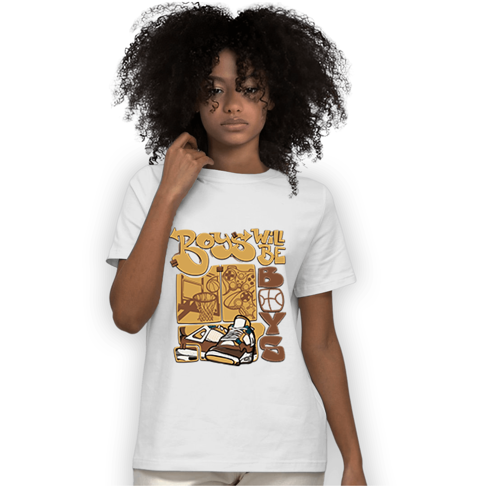 Cacao Wow 4s T Shirt Match Boys Will Be Boys - NastyJamz