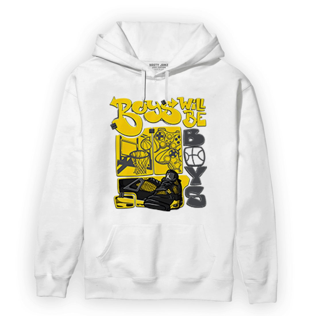 Thunder 4s Hoodie Match Boys Will Be Boys - NastyJamz