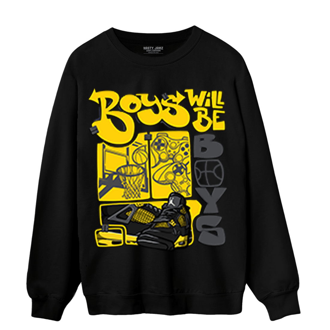 Thunder 4s Sweatshirt Match Boys Will Be Boys - NastyJamz