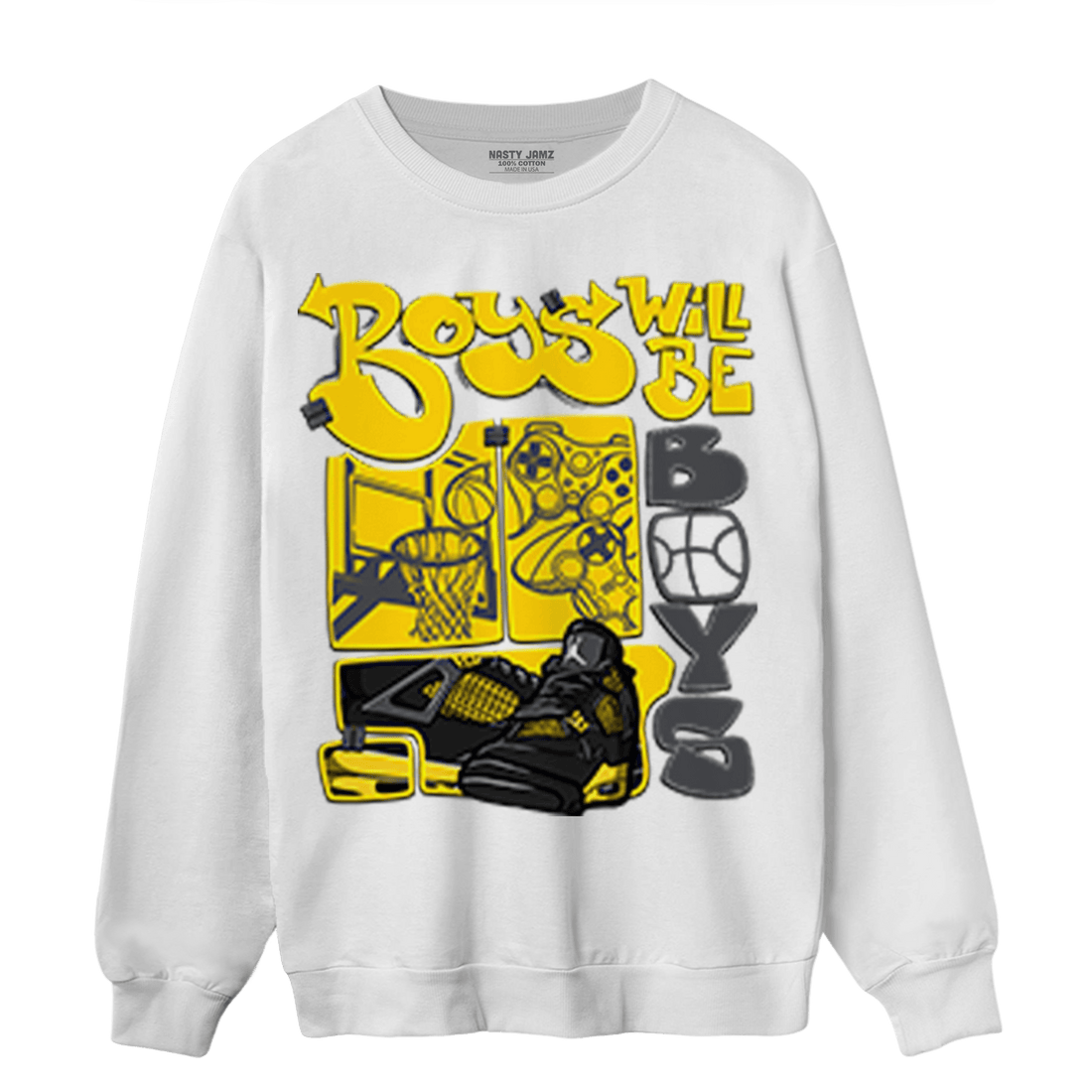 Thunder 4s Sweatshirt Match Boys Will Be Boys - NastyJamz