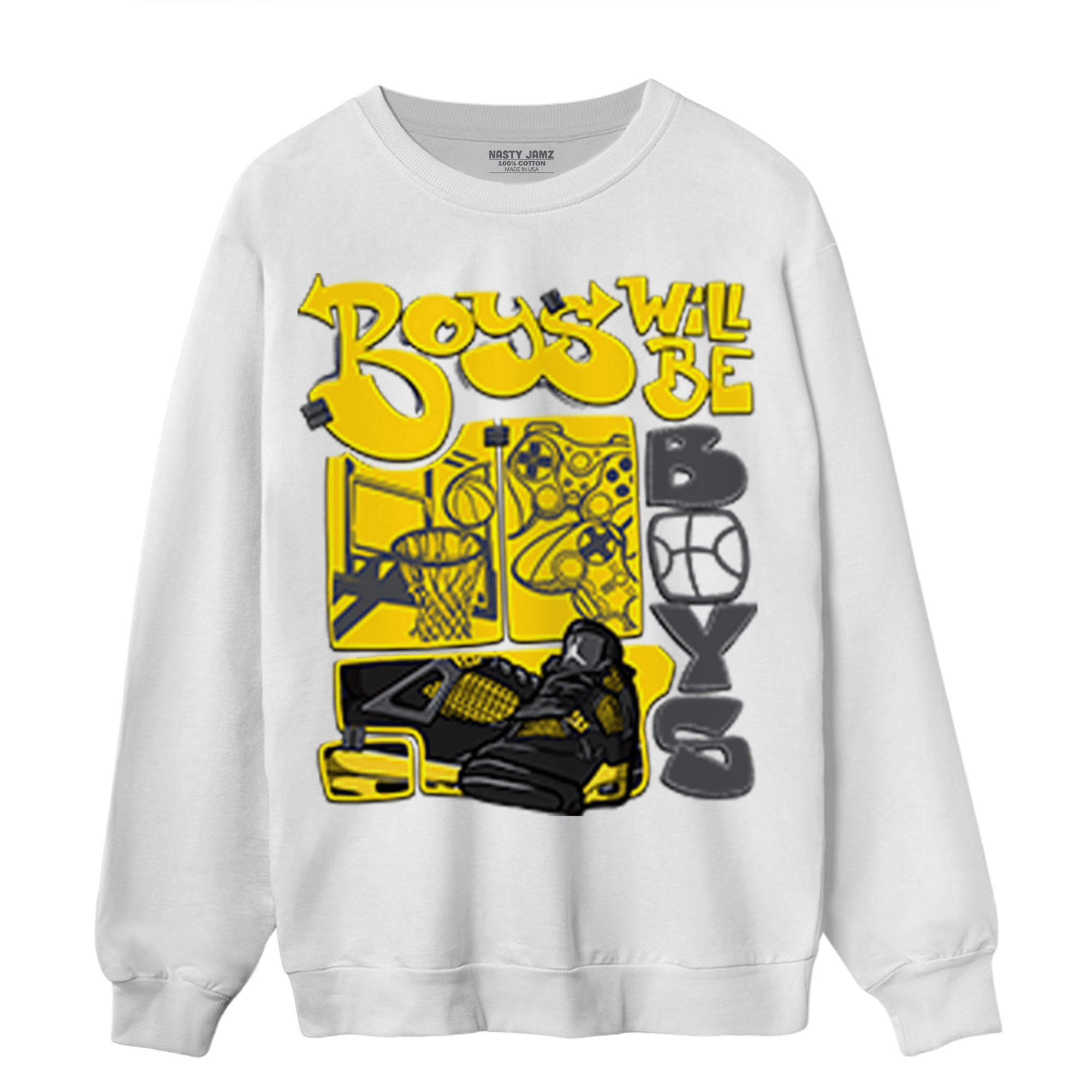 Thunder 4s Sweatshirt Match Boys Will Be Boys - NastyJamz