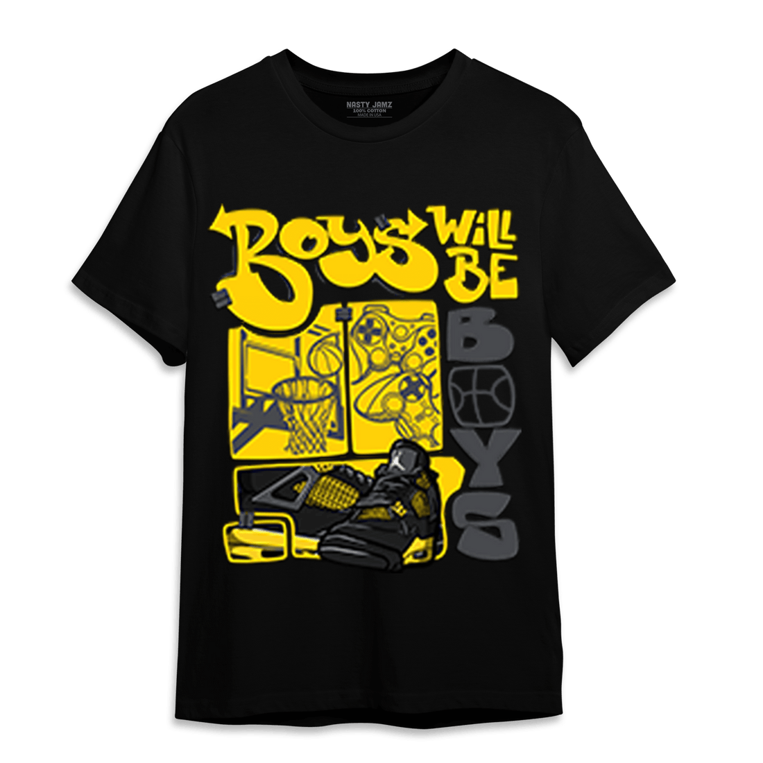Thunder 4s T Shirt Match Boys Will Be Boys - NastyJamz