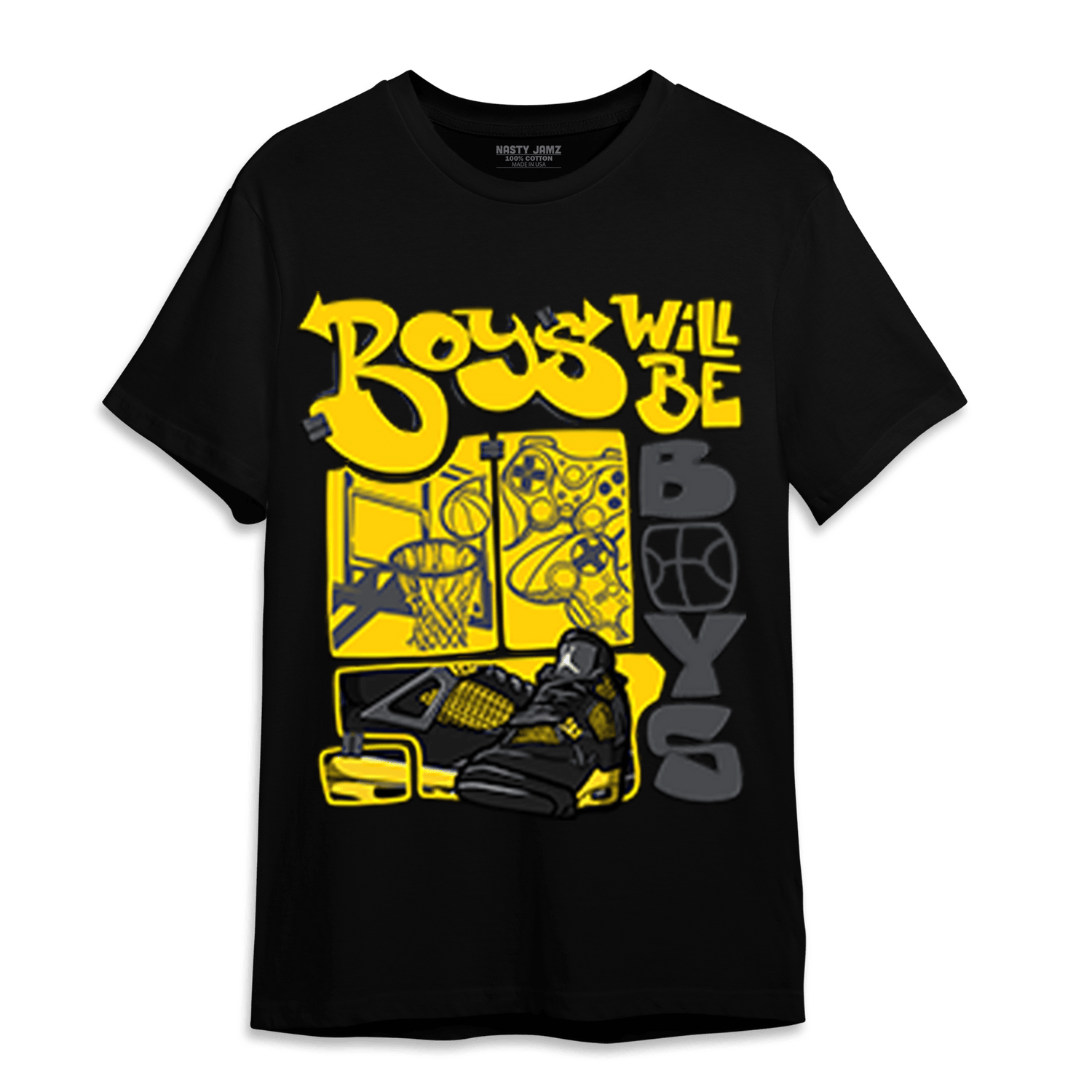 Thunder 4s T Shirt Match Boys Will Be Boys - NastyJamz
