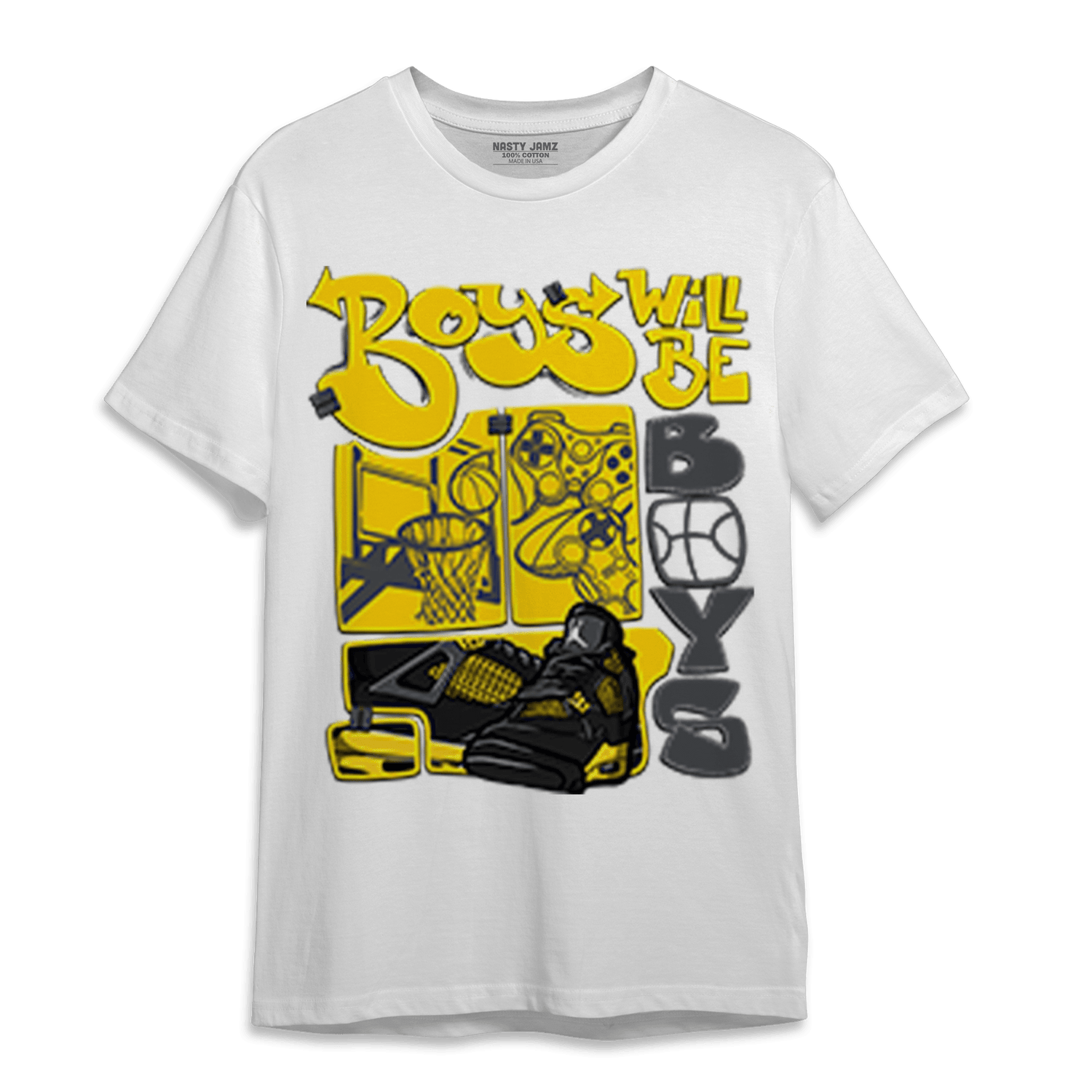 Thunder 4s T Shirt Match Boys Will Be Boys - NastyJamz