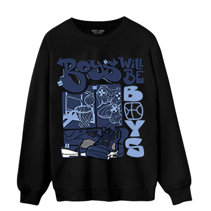 Midnight Navy 5s Sweatshirt Match Boys Will Be Boys - NastyJamz