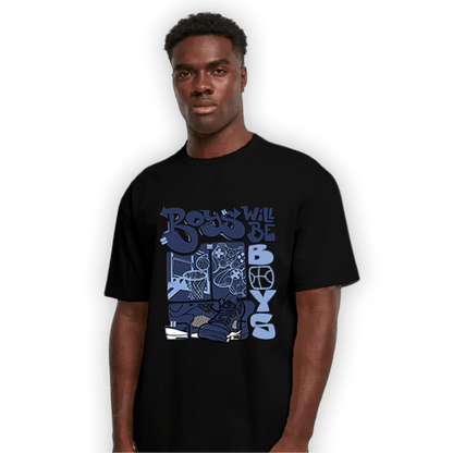 Midnight Navy 5s T Shirt Match Boys Will Be Boys - NastyJamz