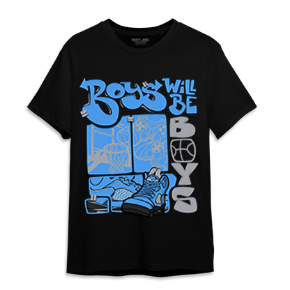 University Blue 5s T Shirt Match Boys Will Be Boys - NastyJamz
