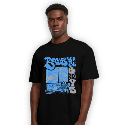 University Blue 5s T Shirt Match Boys Will Be Boys - NastyJamz