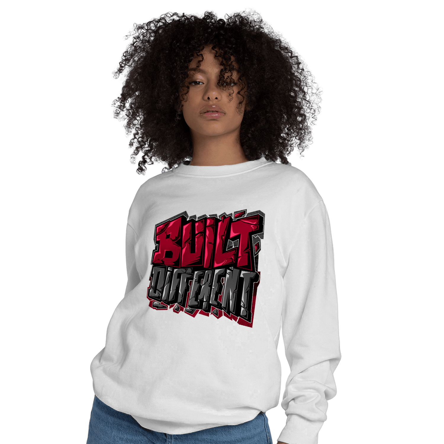 Cherry 12s Sweatshirt Match Built Different - NastyJamz