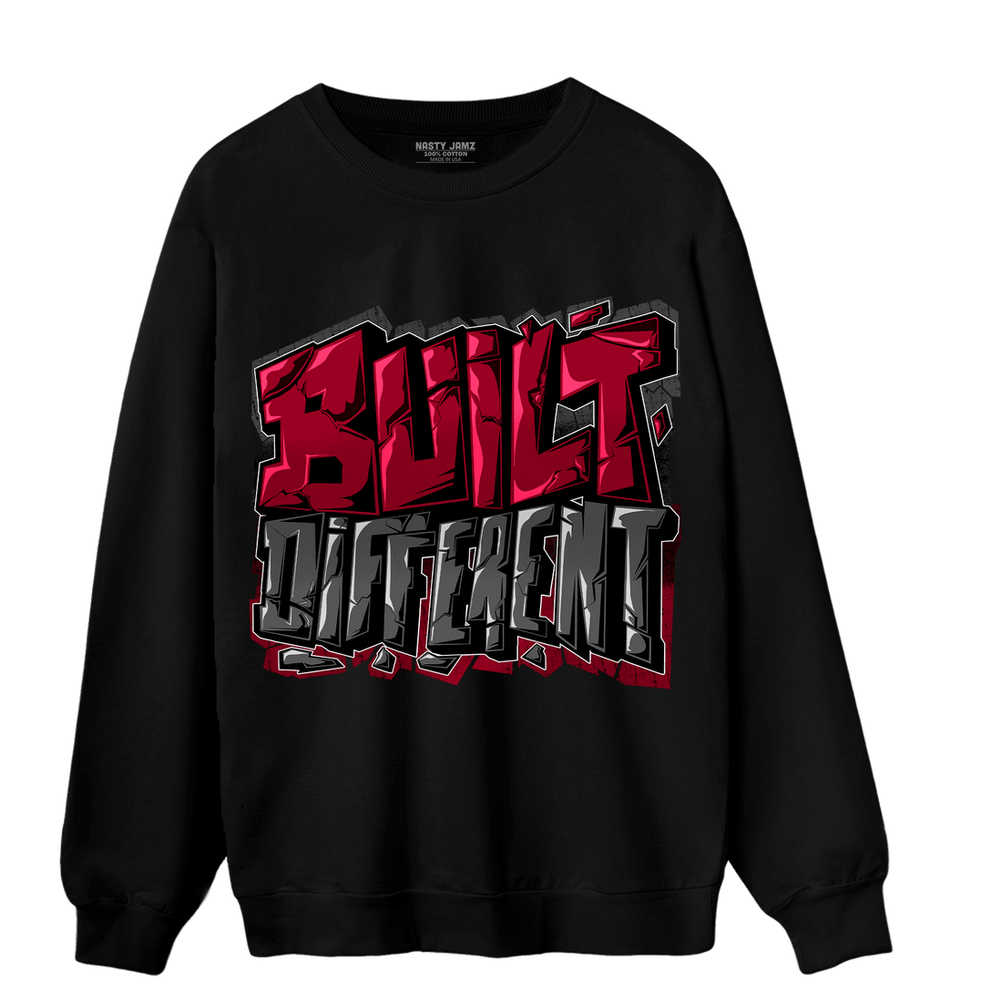 Cherry 12s Sweatshirt Match Built Different - NastyJamz