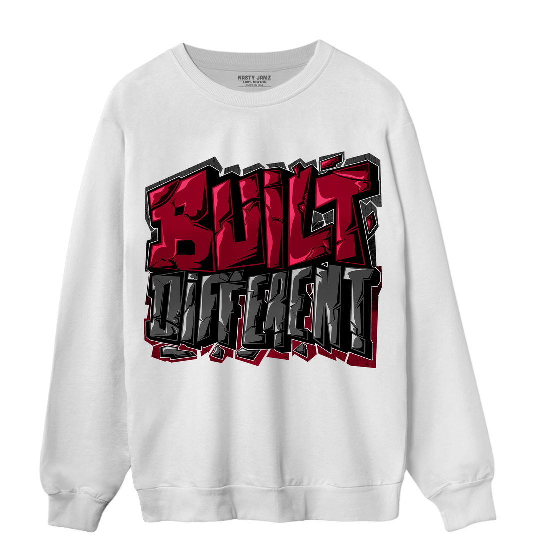 Cherry 12s Sweatshirt Match Built Different - NastyJamz