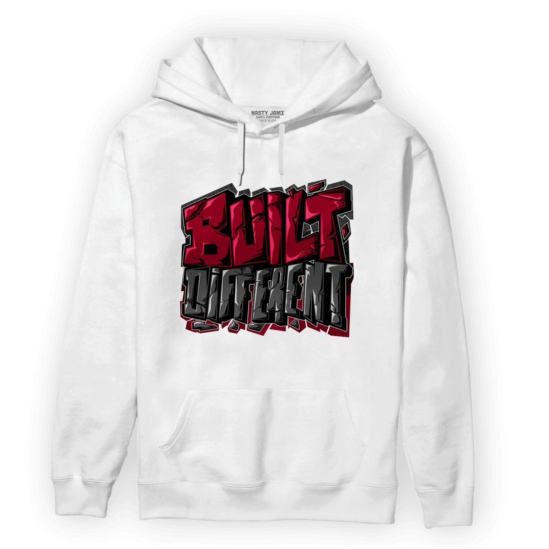 Cherry 12s Hoodie Match Built Different - NastyJamz