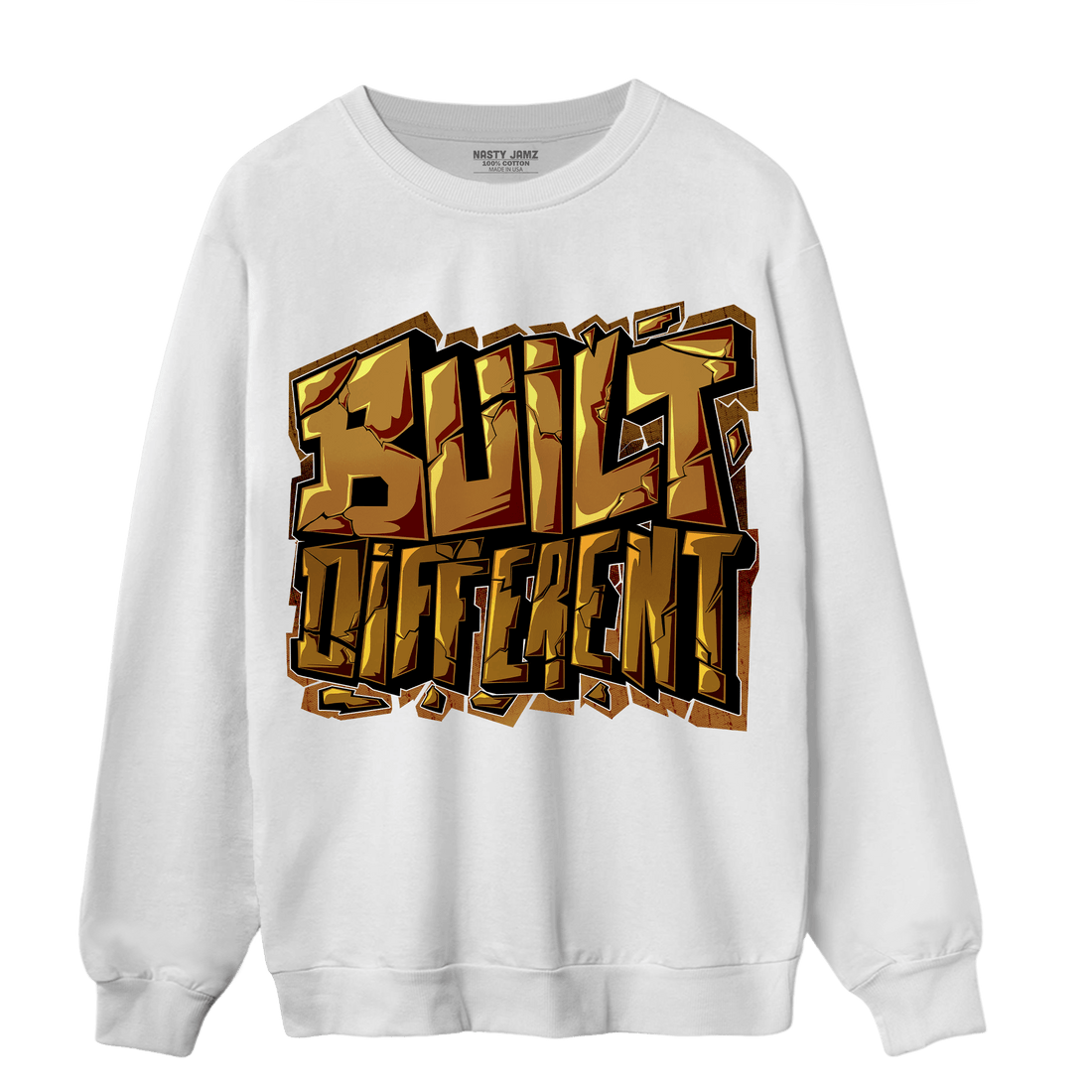Wheat 13s Sweatshirt Match Built Different - NastyJamz