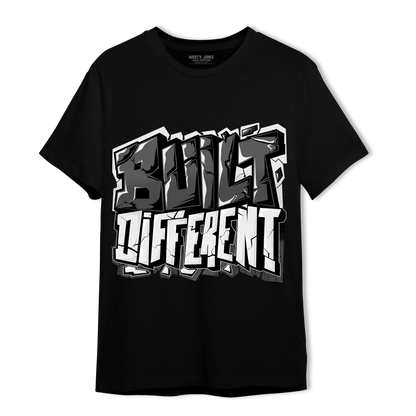 Black White 14s T Shirt Match Built Different - NastyJamz