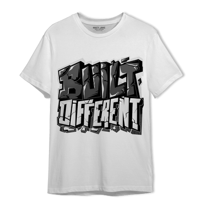 Black White 14s T Shirt Match Built Different - NastyJamz