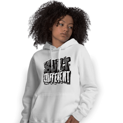 Black White 14s Hoodie Match Built Different - NastyJamz