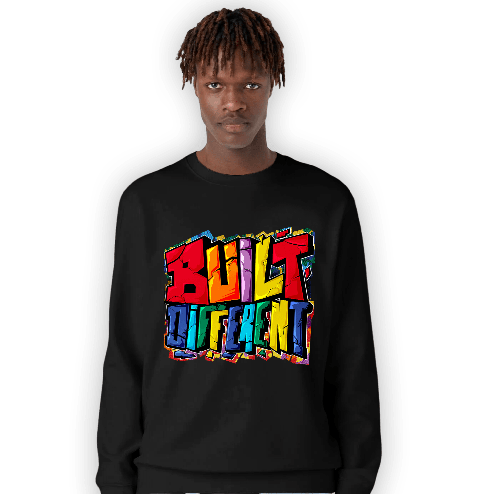 Mid GS Six Championships 1s Sweatshirt Match Built Different - NastyJamz