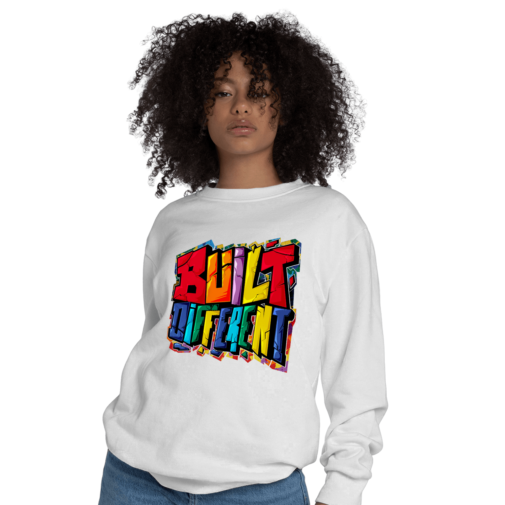 Mid GS Six Championships 1s Sweatshirt Match Built Different - NastyJamz