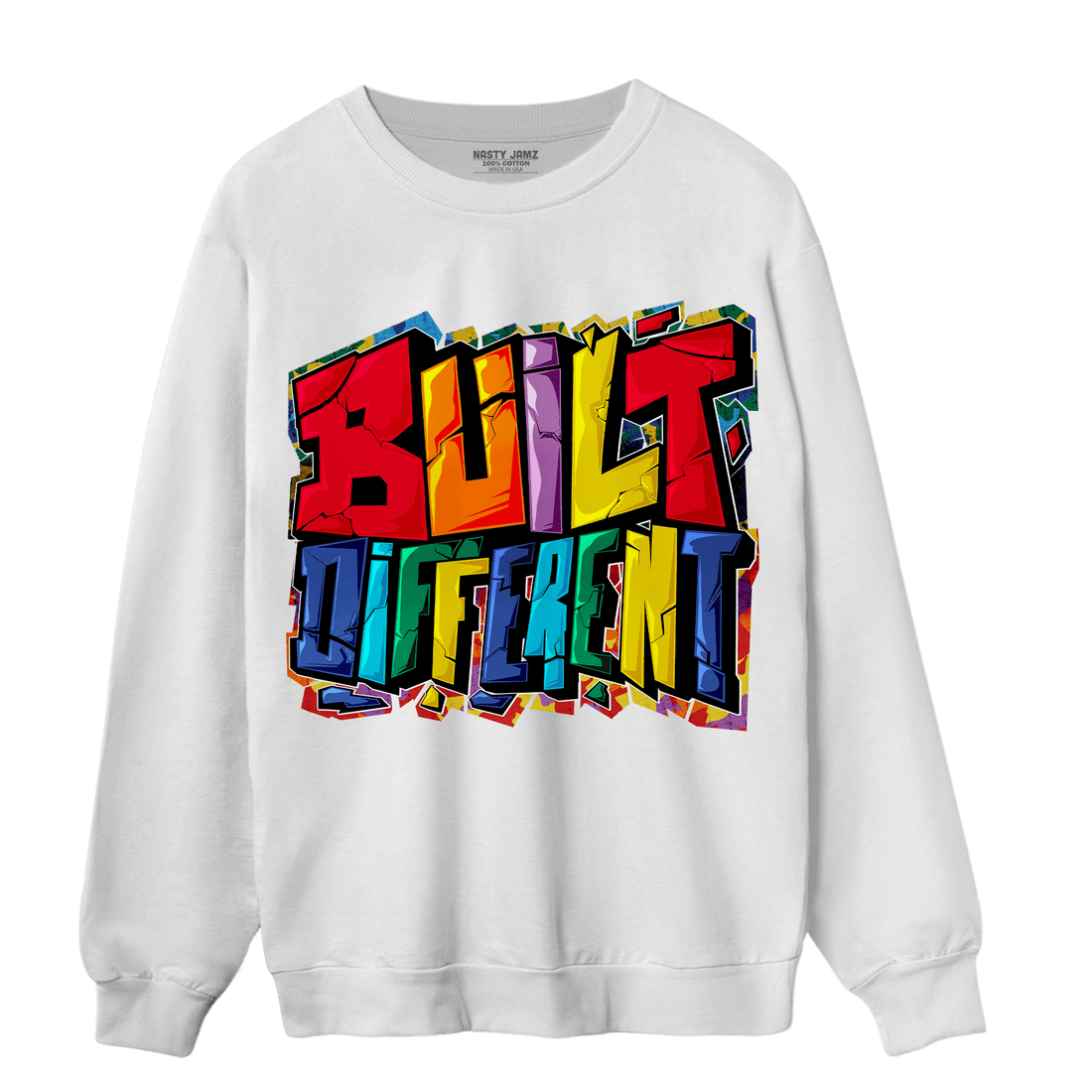 Mid GS Six Championships 1s Sweatshirt Match Built Different - NastyJamz