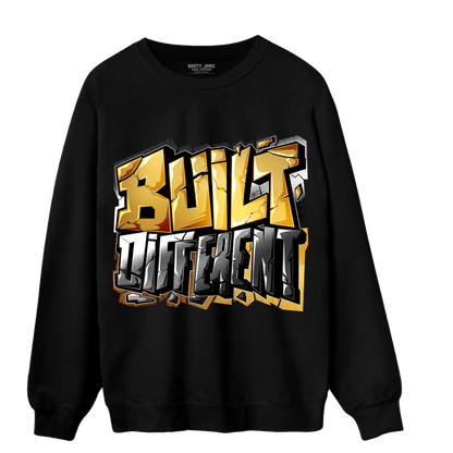 Mid SE Black Gold 1s Sweatshirt Match Built Different - NastyJamz