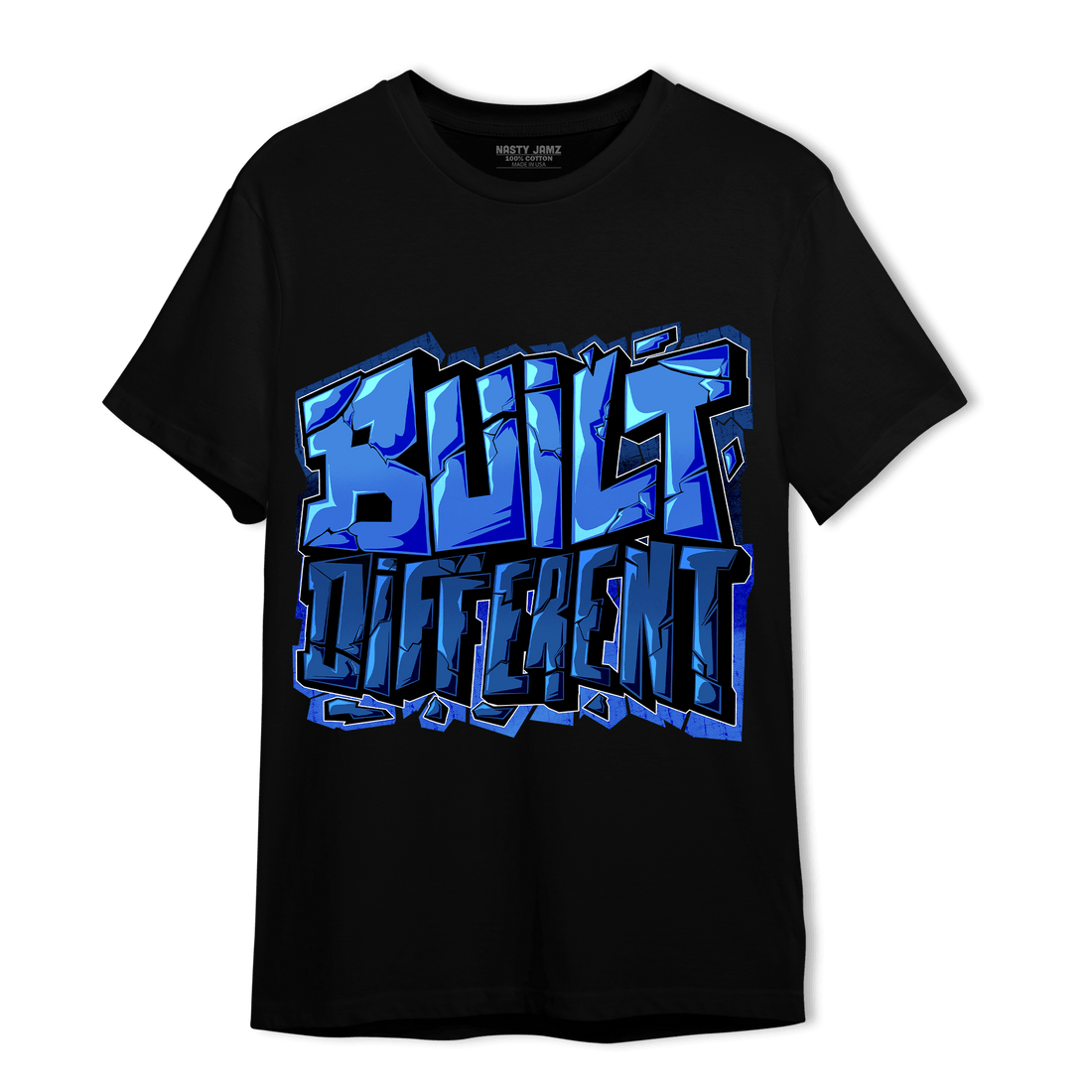 University Blue Toe 1s T Shirt Match Built Different - NastyJamz