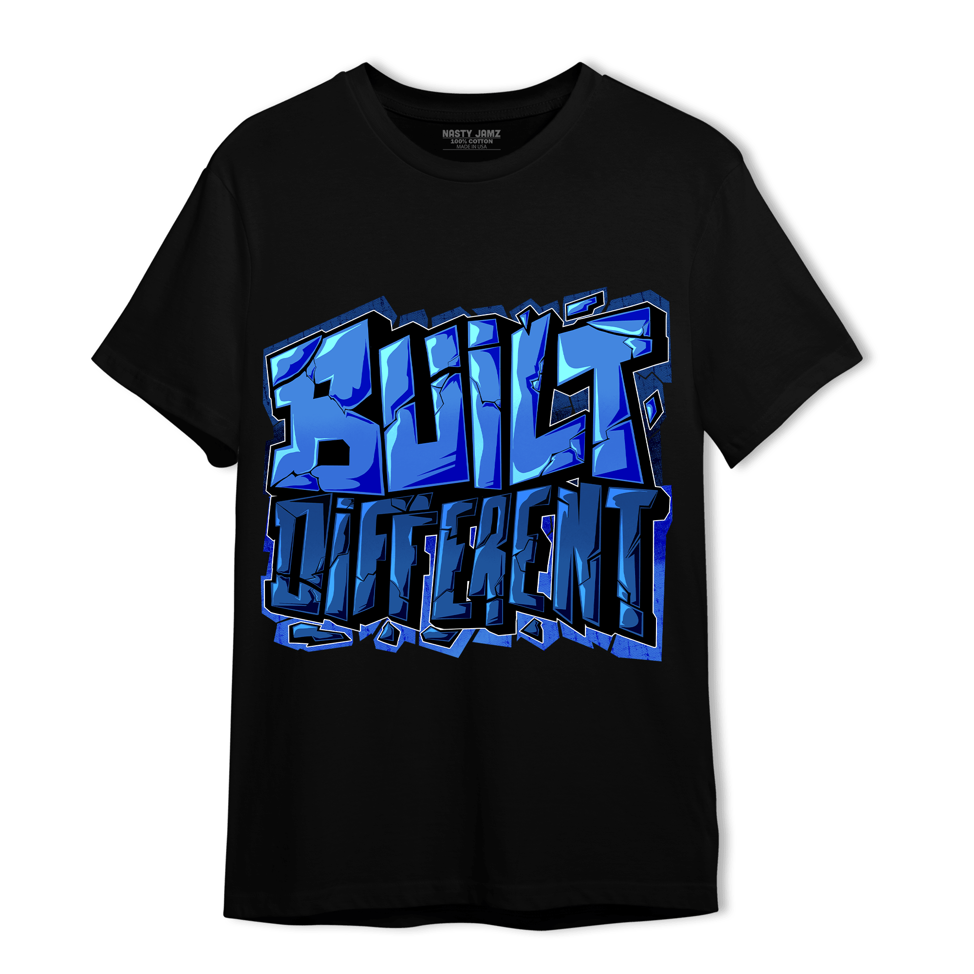 University Blue Toe 1s T Shirt Match Built Different - NastyJamz