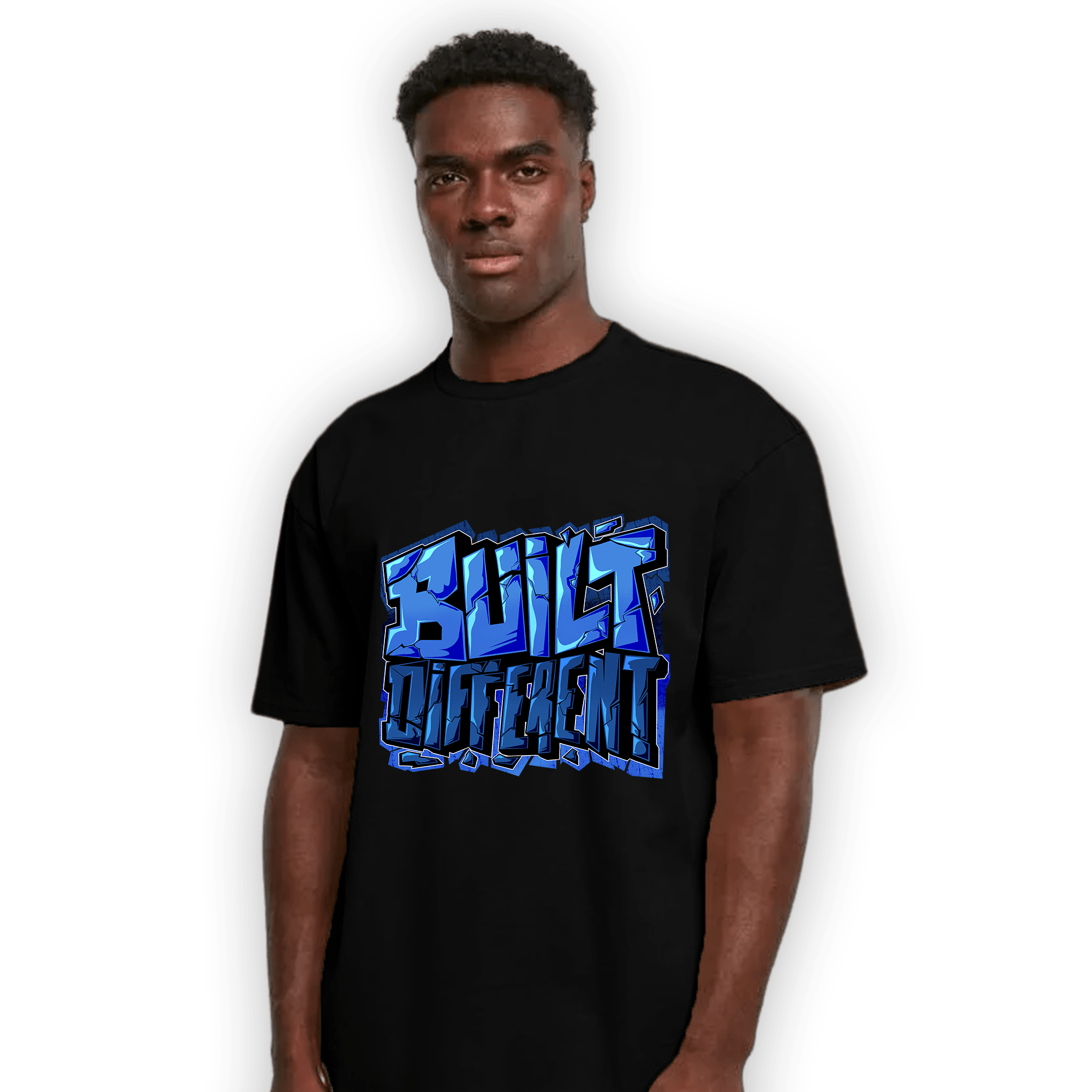 University Blue Toe 1s T Shirt Match Built Different - NastyJamz
