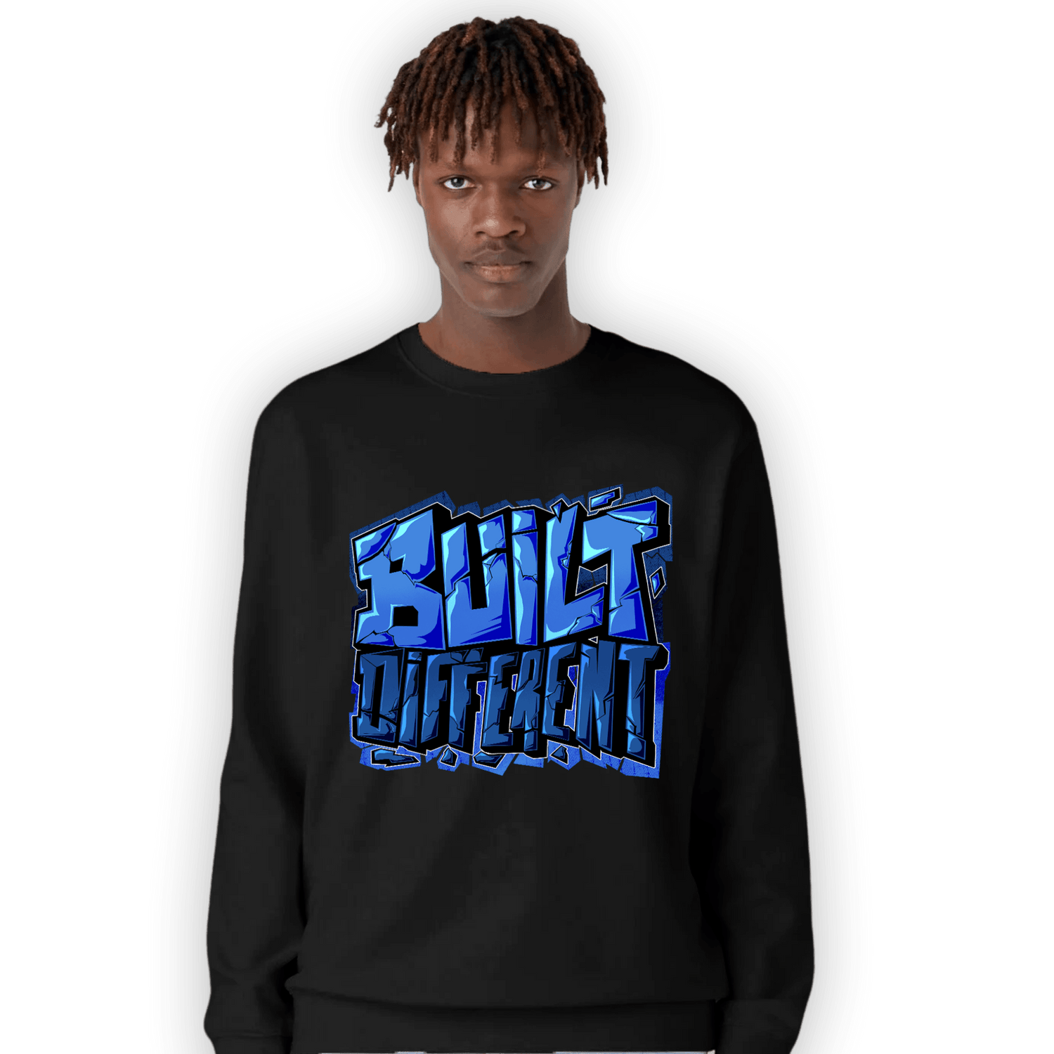 University Blue Toe 1s Sweatshirt Match Built Different - NastyJamz