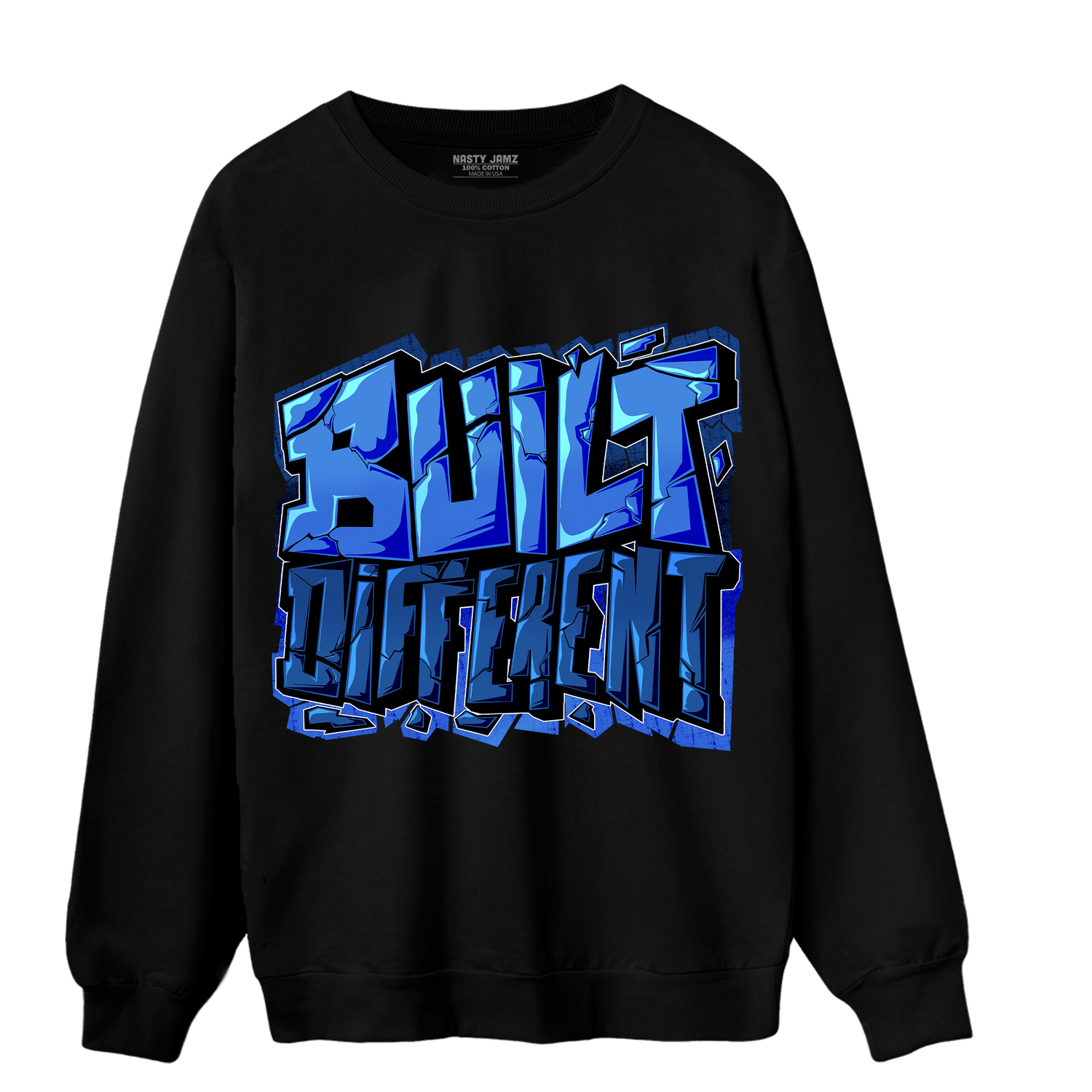 University Blue Toe 1s Sweatshirt Match Built Different - NastyJamz