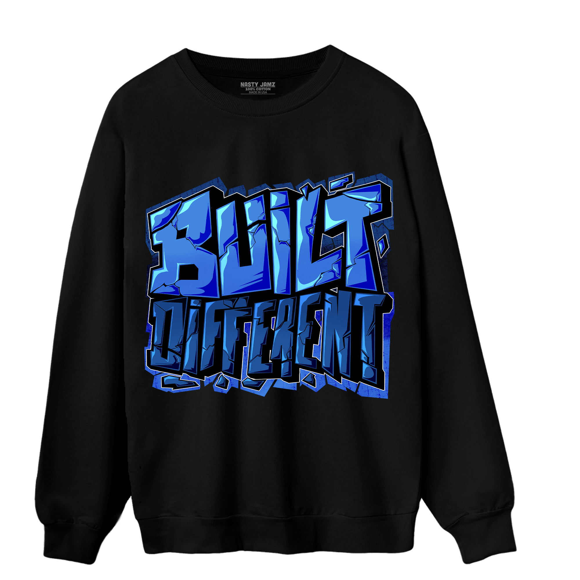 University Blue Toe 1s Sweatshirt Match Built Different - NastyJamz