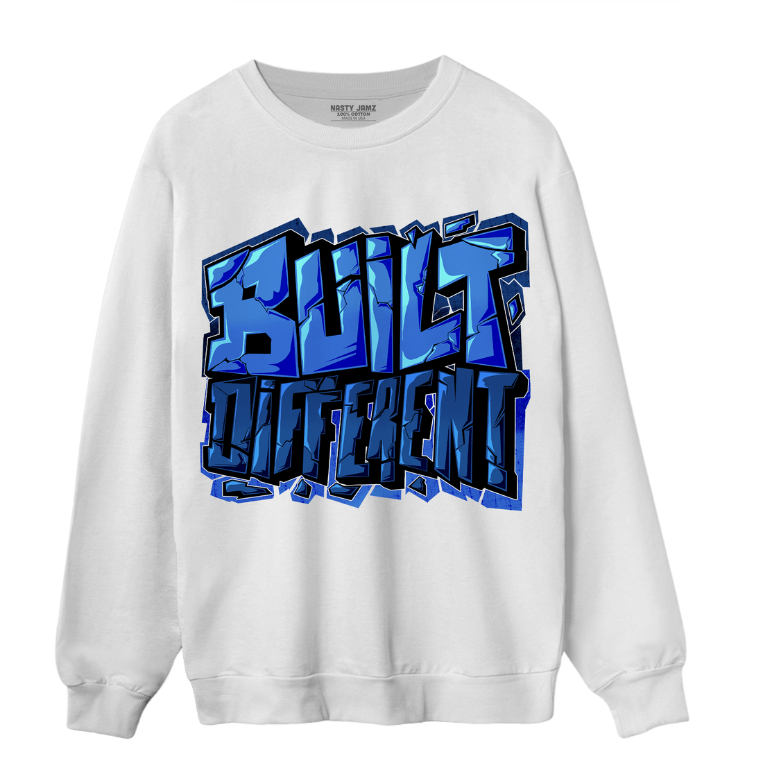 University Blue Toe 1s Sweatshirt Match Built Different - NastyJamz