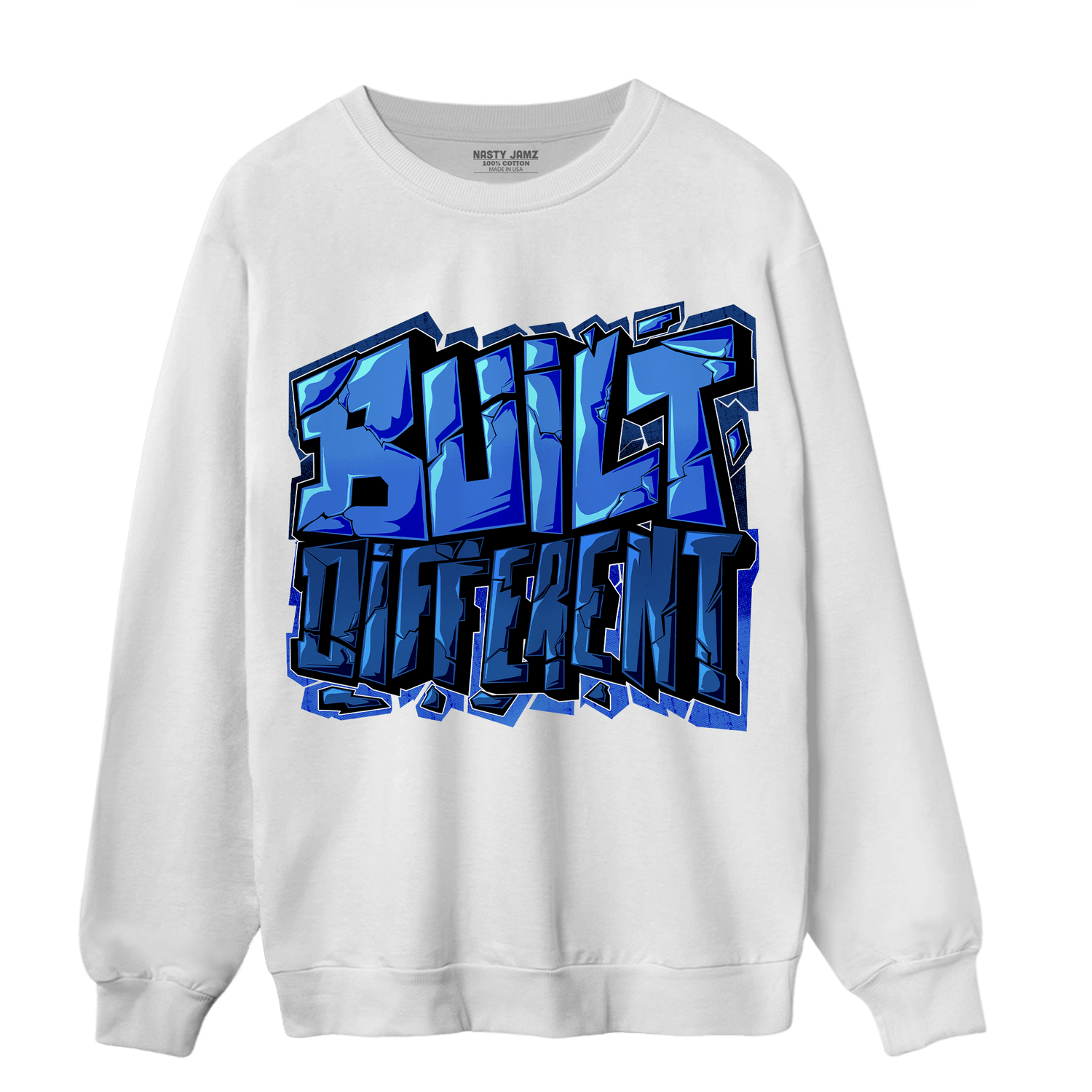 University Blue Toe 1s Sweatshirt Match Built Different - NastyJamz