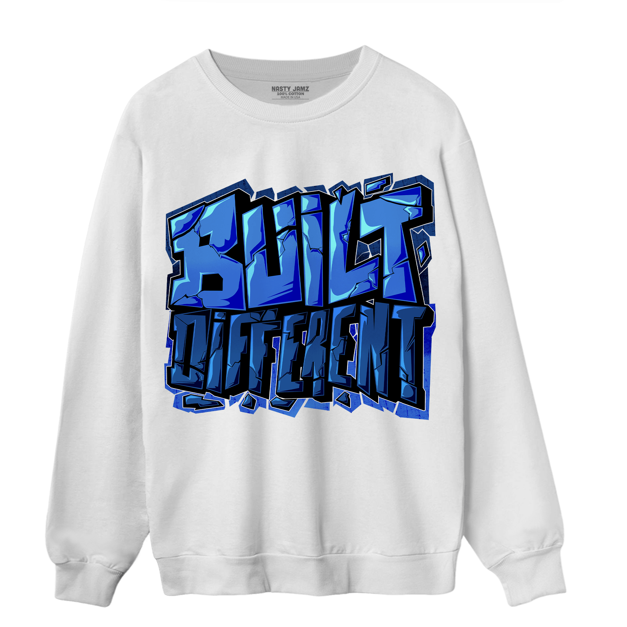 University Blue Toe 1s Sweatshirt Match Built Different - NastyJamz