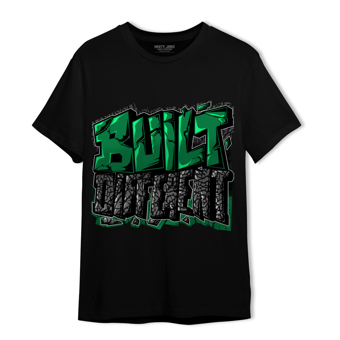 Lucky Green 3s T Shirt Match Built Different - NastyJamz